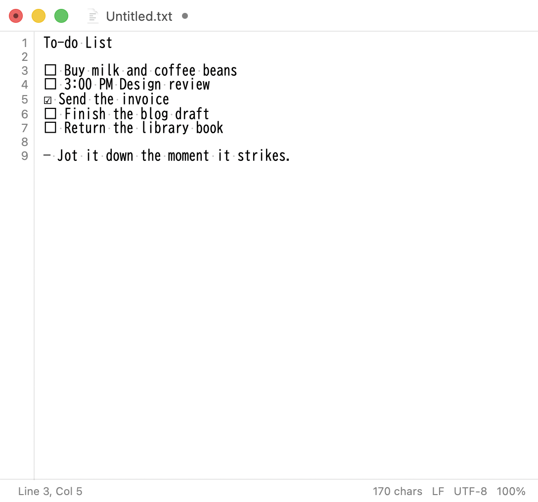 NotepadAS screen